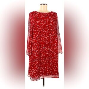 Max Studio Red Cherry Blossom Dress
